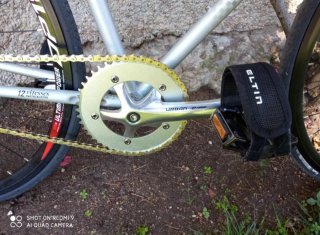 Bicicleta Fixie Peugeot Plateada T. 57