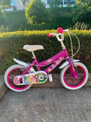 Bicicleta infantil rosa princesas