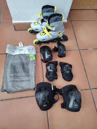Patines Oxelo Talla XS + Protecciones