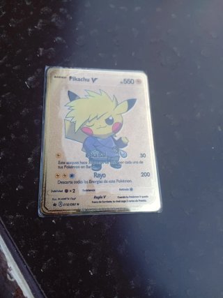 Carta Pokémon Pikachu V 550 PS