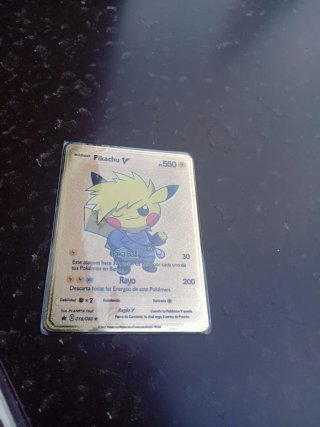 Carta Pokémon Pikachu V 550 PS