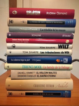 Lote de 34 libros novela tapa dura, a 35 €