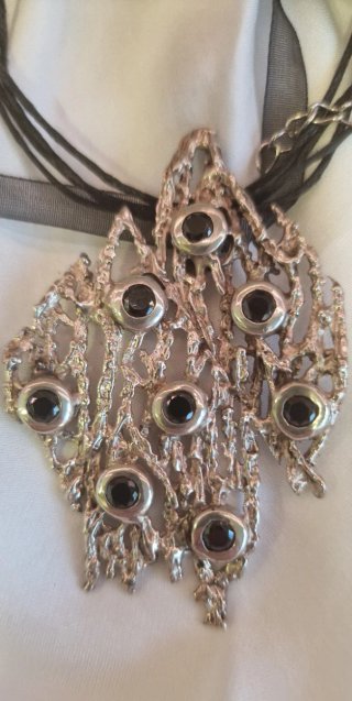 Collar plata y swarovski fantasía