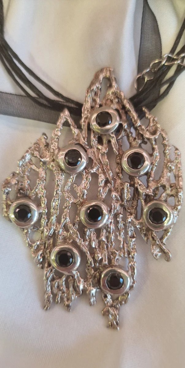 Collar plata y swarovski fantasía