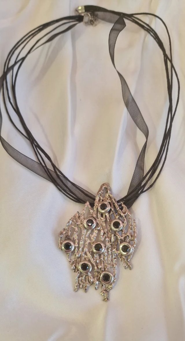 Collar plata y swarovski fantasía