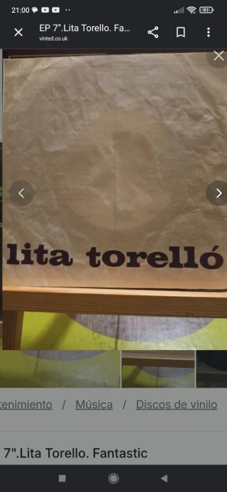 Lita Torelló - Fantàstic EP 7 Vinilo