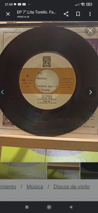Lita Torelló - Fantàstic EP 7 Vinilo