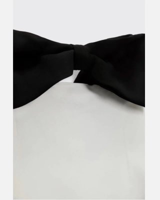 Vestido Zara Bicolor Negro y Blanco