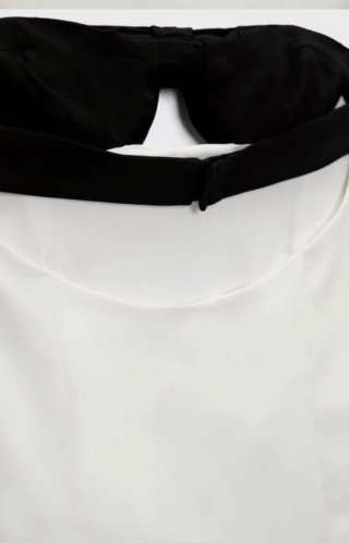 Vestido Zara Bicolor Negro y Blanco