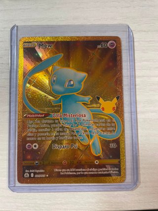 Mew 025/025 Carta Pokémon Edición Oro
