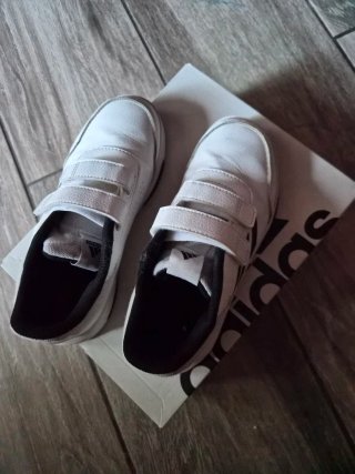 Zapatillas Adidas Blancas Velcro Niños