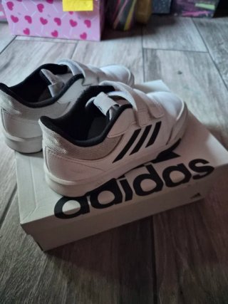 Zapatillas Adidas Blancas Velcro Niños