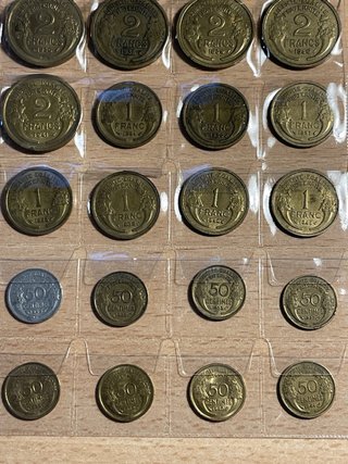 Colección de monedas francesas