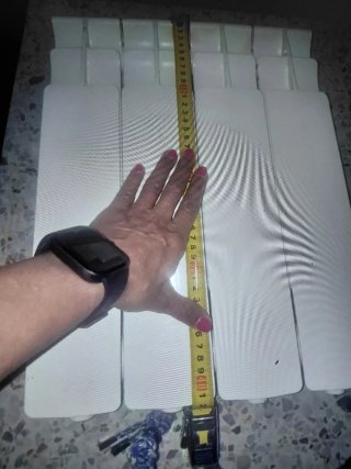Radiador de aluminio blanco