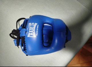 Casco Boxeo Charlie Barra Junior Azul