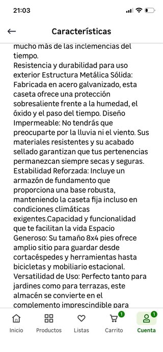 Cobertizo Jardín Metálico Marrón 8x4 FT