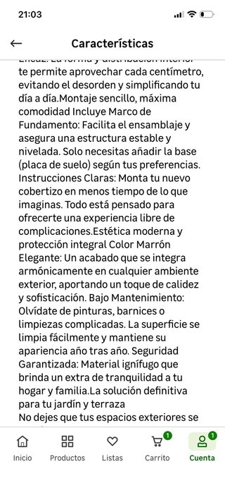 Cobertizo Jardín Metálico Marrón 8x4 FT