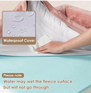 Cama para perro EHEYCIGA rosa extra grande