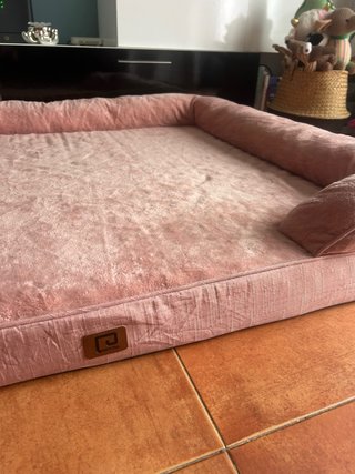 Cama para perro EHEYCIGA rosa extra grande