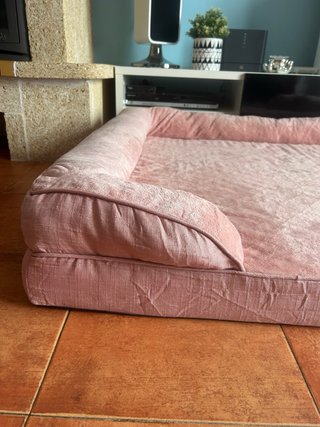 Cama para perro EHEYCIGA rosa extra grande