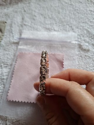 Pulsera Brazalete Elefantes Suerte Plata