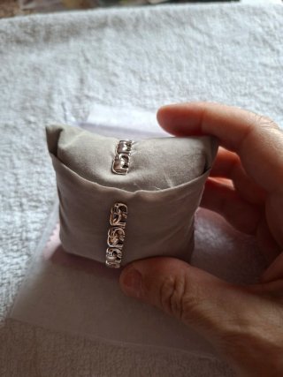 Pulsera Brazalete Elefantes Suerte Plata