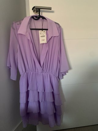 Vestido Zara Lila XL sin estrenar