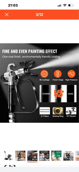 Pulverizador Pintura VEVOR 950W