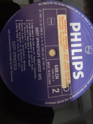 Vinilo Dusty Springfield Greatest Hits