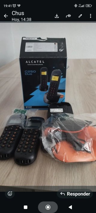 Teléfono Inalámbrico Alcatel C250 Duo