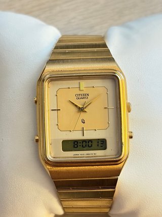 Reloj Citizen Vintage Ana-Digi Oro NOS