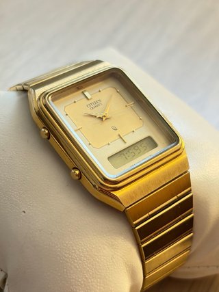 Reloj Citizen Vintage Ana-Digi Oro NOS