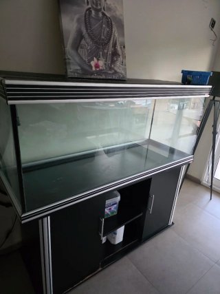 Acuario 500L Negro y Transparente
