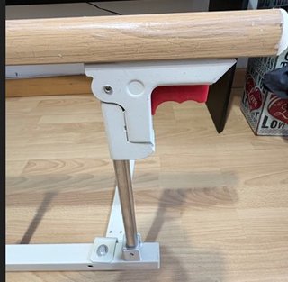 Barandilla Cama Plegable Madera y Metal