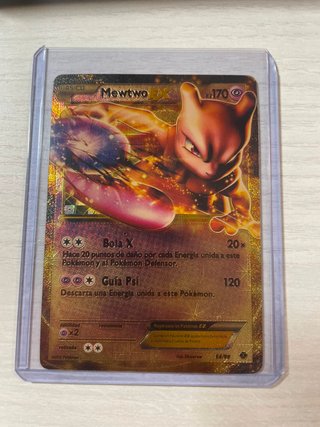 Mewtwo EX Carta Pokémon 54/99 Oro
