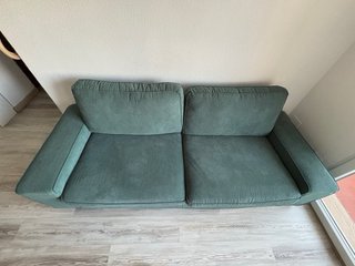 Sofá Kivik 3 plazas verde pana Ikea
