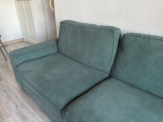 Sofá Kivik 3 plazas verde pana Ikea