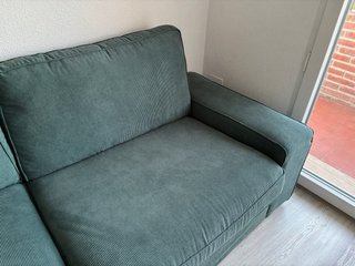 Sofá Kivik 3 plazas verde pana Ikea
