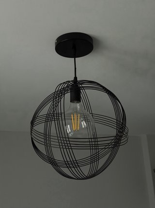Lámpara Negra Metal Maison du Monde
