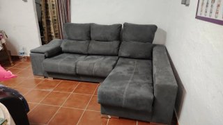 Sofá modular gris casi nuevo