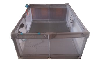 Parque infantil corralito bebés 120x160 gris
