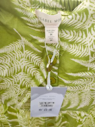 Vestido Ysabel Mora verde estampado
