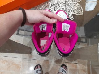Jordan Mujer Rosa y Blanco