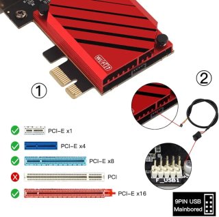 Adaptador PCIe WiFi 7 FENVi
