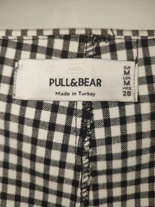Falda pantalón vichy con volantes