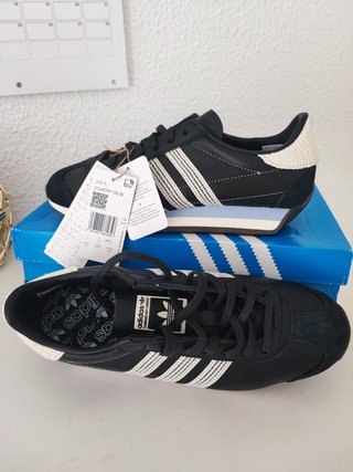 Adidas Country OG Zapatillas Piel Negro Talla 40.5