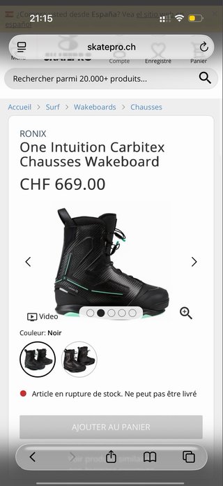 Tabla Wakeboard Ronix The One collection carbono