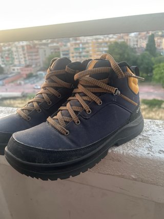 Botas Quechua Nieve Azul/Marrón