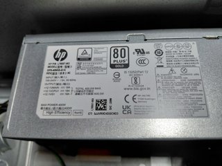 Torre Ordenador HP Negra por componentes