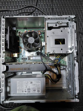 Torre Ordenador HP Negra por componentes
